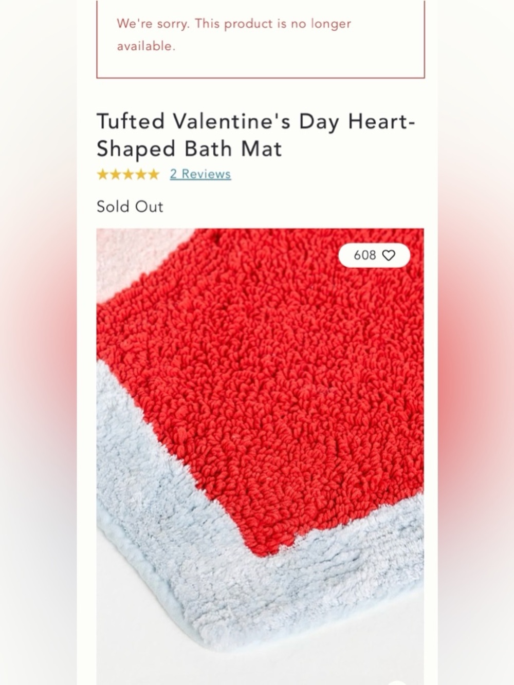 NWT ❤️❤️ tufted mat - Picture 4 of 7